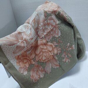 Silk Floral Scarf - ONLY